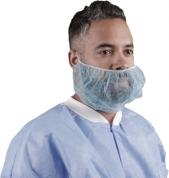 Beard Cover: Blue, Size Large MPN:BC-PP-18B-100PK