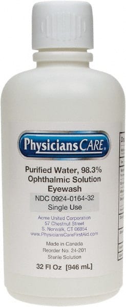 32 oz, Disposable Eyewash Single Refill Station MPN:24-201