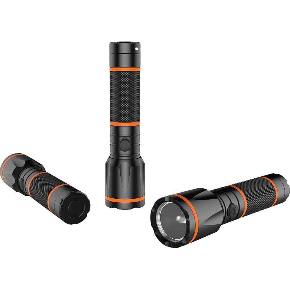 Handheld Flashlight: LED, 300 Lumens, 30 hr Max Run Time, AAA Battery (Not Included) MPN:B73