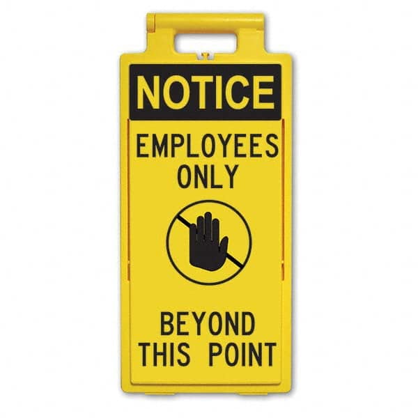 Cone & A Frame Floor Signs, Sign Type: Accident Prevention , Overall Height: 25in , Viewing Points: Four-View  MPN:PS-03-600-77-6