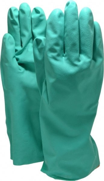 Chemical Resistant Gloves: X-Large, 11 mil Thick, Nitrile, Unsupported MPN:28315