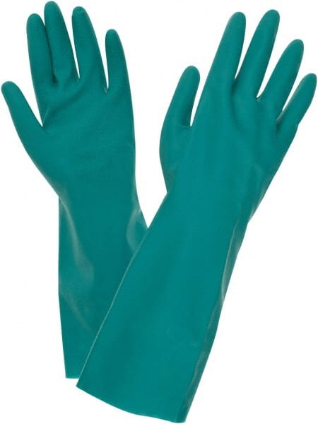 Chemical Resistant Gloves: Small, 15 mil Thick, Nitrile, Unsupported MPN:28316