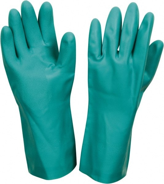 Chemical Resistant Gloves: Small, 15 mil Thick, Nitrile, Unsupported MPN:28321