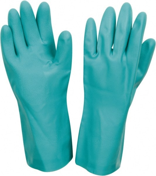 Chemical Resistant Gloves: X-Large, 15 mil Thick, Nitrile, Unsupported MPN:28324