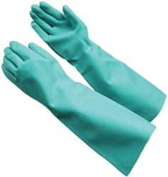 Chemical Resistant Gloves: Large, 22 mil Thick, Nitrile, Unsupported MPN:28326