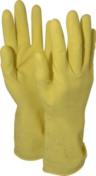 Chemical Resistant Gloves: Medium, 21 mil Thick, Latex MPN:28332