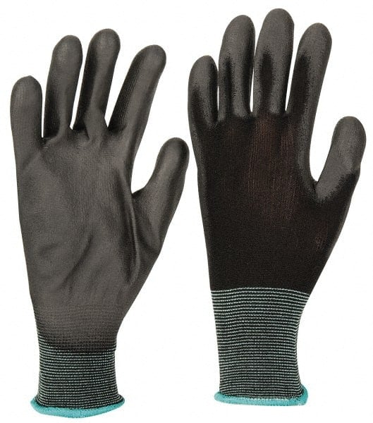 General Purpose Work Gloves: Medium, Polyurethane Coated, Nylon MPN:33-325NB/M