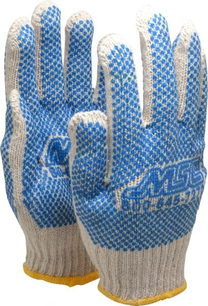 General Purpose Work Gloves: Small, Polyvinylchloride Coated, Cotton Blend MPN:36-110DD-MSC/S