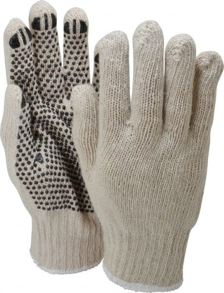 General Purpose Work Gloves: Large, Polyvinylchloride Coated, Cotton Blend MPN:36-110PD/L