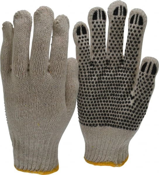 General Purpose Work Gloves: Small, Polyvinylchloride Coated, Cotton Blend MPN:36-110PD/S