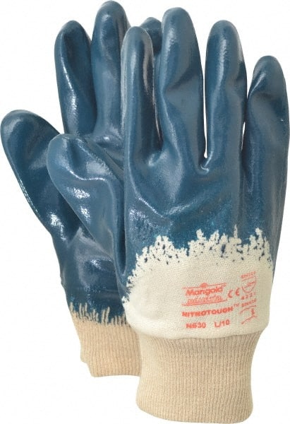 General Purpose Work Gloves: Large, Nitrile Coated, Jersey MPN:56-3151/L