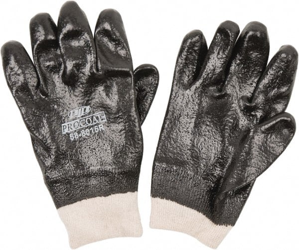 Chemical Resistant Gloves: Large, Polyvinylchloride, Supported MPN:58-8015R