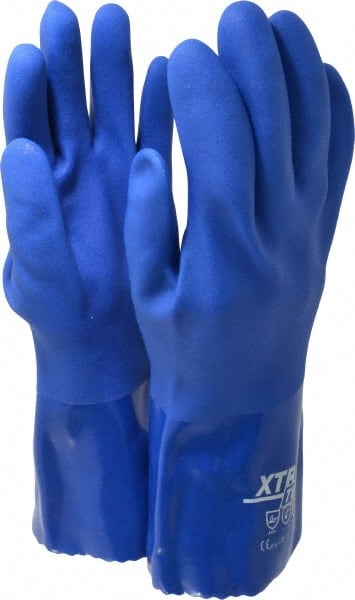 Chemical Resistant Gloves: Medium, Polyvinylchloride, Supported MPN:58-8656/M