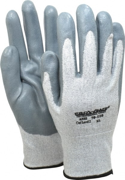 Cut, Puncture & Abrasive-Resistant Gloves: Size XL, ANSI Cut A2, ANSI Puncture 3, Nitrile, Dyneema MPN:70-110-XL