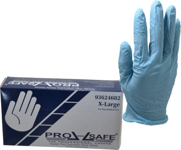 Disposable Gloves: Size X-Large, 3 mil, Nitrile MPN:GL06-3MPFXL