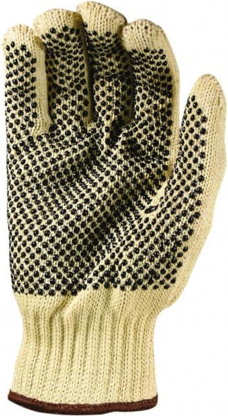 Cut & Abrasion-Resistant Gloves: Size L, ANSI Cut A4, Polyvinylchloride, Kevlar MPN:GLA-A10-L