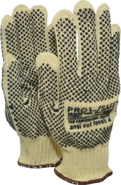 Cut & Abrasion-Resistant Gloves: Size L, ANSI Cut A3, Polyvinylchloride, Kevlar MPN:GLA-A5-L