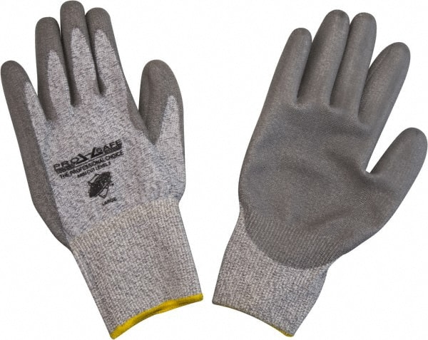 Cut, Puncture & Abrasive-Resistant Gloves: Size L, ANSI Cut A3, ANSI Puncture 2, Polyurethane,HPPE MPN:GLA-C3-L