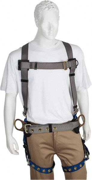 Fall Protection Harnesses: 350 Lb, Construction Style, Size Universal, Polyester MPN:PS-HCN-TB1
