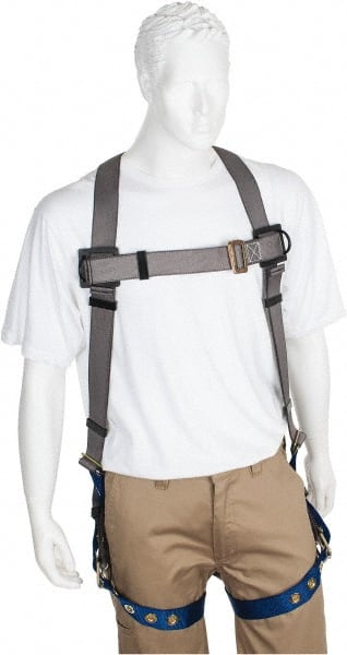 Fall Protection Harnesses: 350 Lb, Premium Tongue Buckle Style, Size X-Large, Polyester MPN:PS-HTB-11