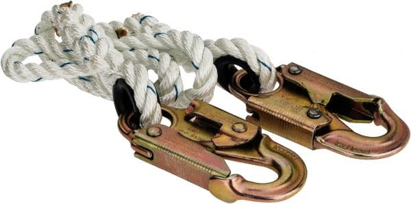 4' Long, 350 Lb Capacity, 1 Leg Locking Snap Hook Harness Lanyard MPN:PS-LAN-RP4