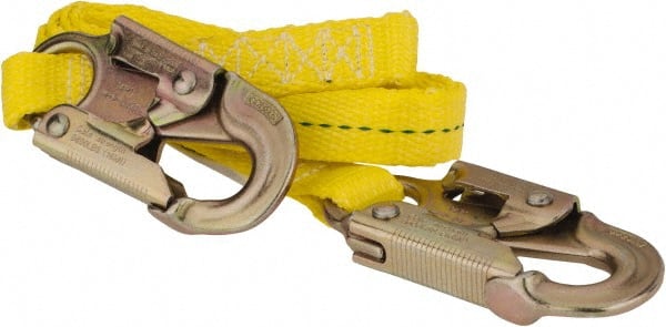 6' Long, 350 Lb Capacity, 1 Leg Locking Snap Hook Harness Lanyard MPN:PS-LAN-WB1