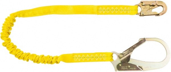 6' Long, 350 Lb Capacity, 1 Leg Locking Snap Hook Harness Shock Absorbing Lanyard MPN:PS-SA-LN8