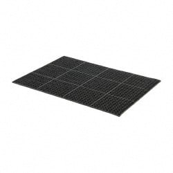 Anti-Fatigue Mat: 4' Long, 3' Wide, 7/8 Thick, CFR Rubber, Straight Edges, Heavy-Duty MPN:3917109203X4