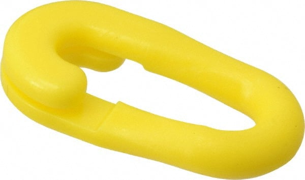Pedestrian Barrier Connecting C-Link: Plastic, Yellow, Use with Plastic Chain MPN:CLINK-YLW-25A