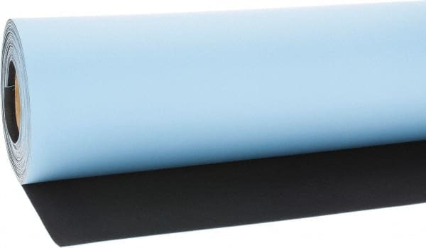 Anti-Static Table Mat Roll: Rubber, 40' OAL, 2.5' OAW, 0.08