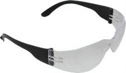 Safety Glass: Scratch-Resistant, Polycarbonate, Clear Lenses, Frameless, UV Protection MPN:48270