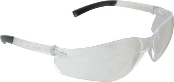 Safety Glass: Scratch-Resistant, Polycarbonate, Clear Lenses, Frameless, UV Protection MPN:48231