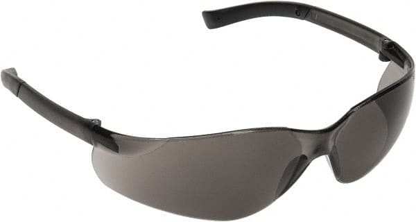 Safety Glass: Scratch-Resistant, Polycarbonate, Gray Lenses, Frameless, UV Protection MPN:48234