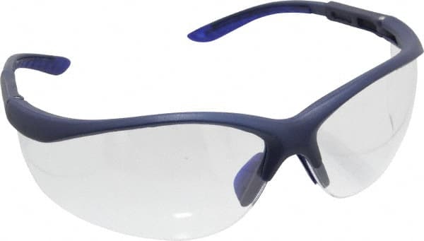 Safety Glass: Scratch-Resistant, Polycarbonate, Clear Lenses, Half-Framed MPN:48268