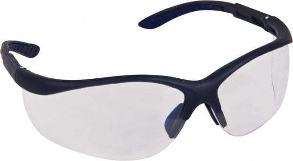 Safety Glass: Anti-Fog & Scratch-Resistant, Polycarbonate, Clear Lenses, Half-Framed, UV Protection MPN:49774