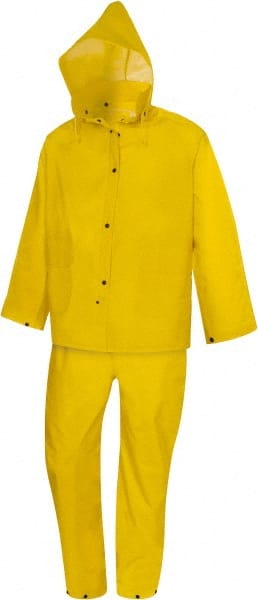 Rain Suit with Pants: Size Large, Non-Hazardous Protection, Yellow, PVC MPN:P20M3PAL