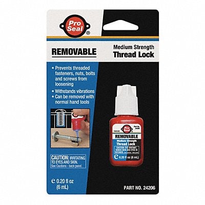 Removable Threadlocker 6mL Bottle Blue MPN:24206