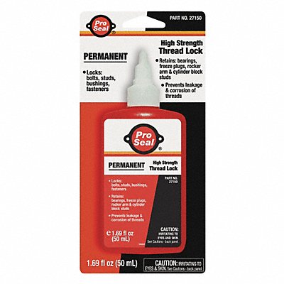 Permanent Threadlocker 50mL Bottle Red MPN:27150