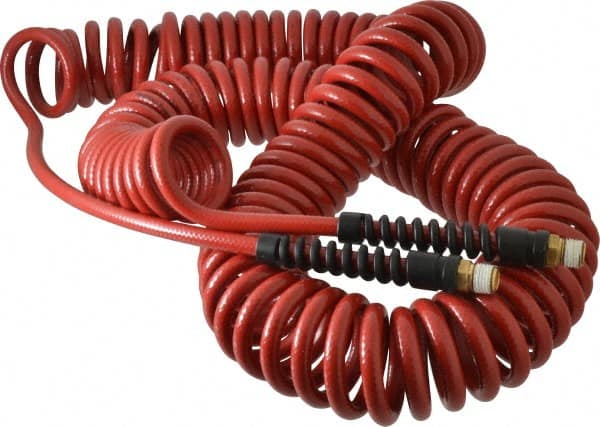 Coiled & Self Storing Hose: 1/4