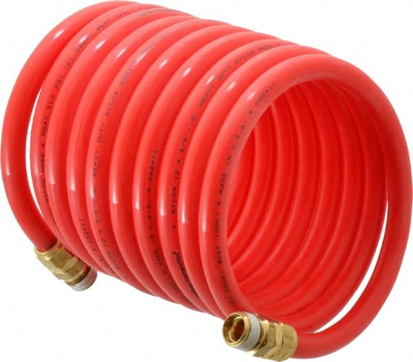 Coiled & Self Storing Hose: 3/8