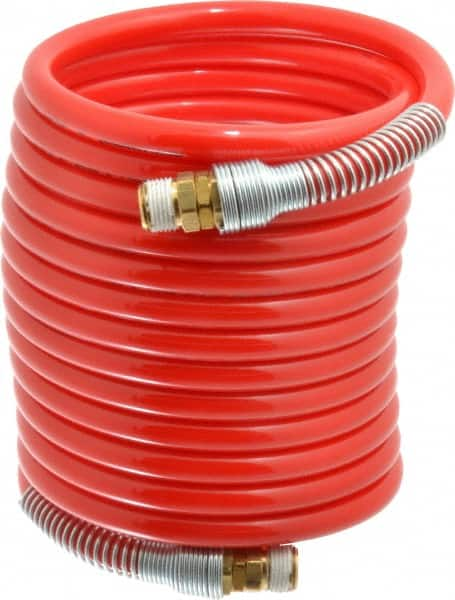 Coiled & Self Storing Hose: 3/8