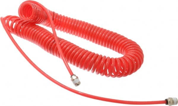 Coiled & Self Storing Hose: 30' Long, Male Swivel x Male Swivel MPN:5540014030PRO