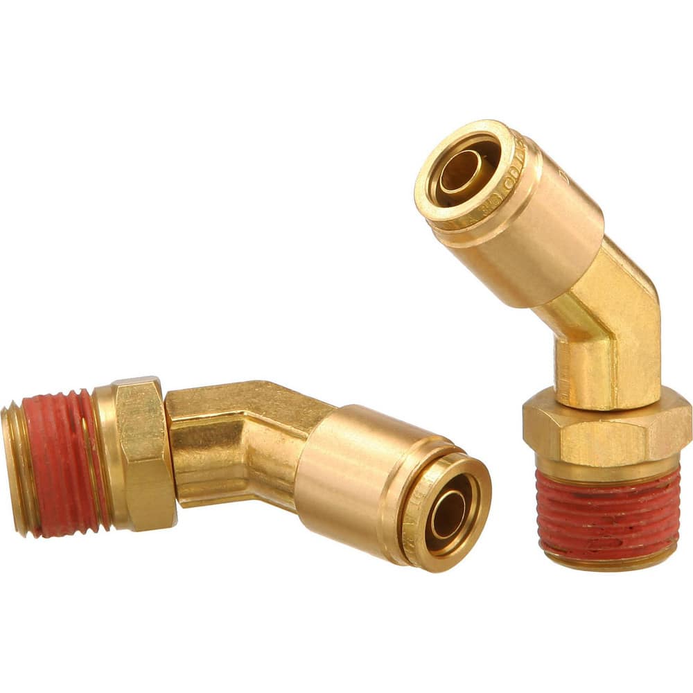 Metal Push-To-Connect Tube Fittings, Connection Type: Push-to-Connect x MNPT , Material: Brass , Tube Outside Diameter: 5/8  MPN:PC54-DOTS-104