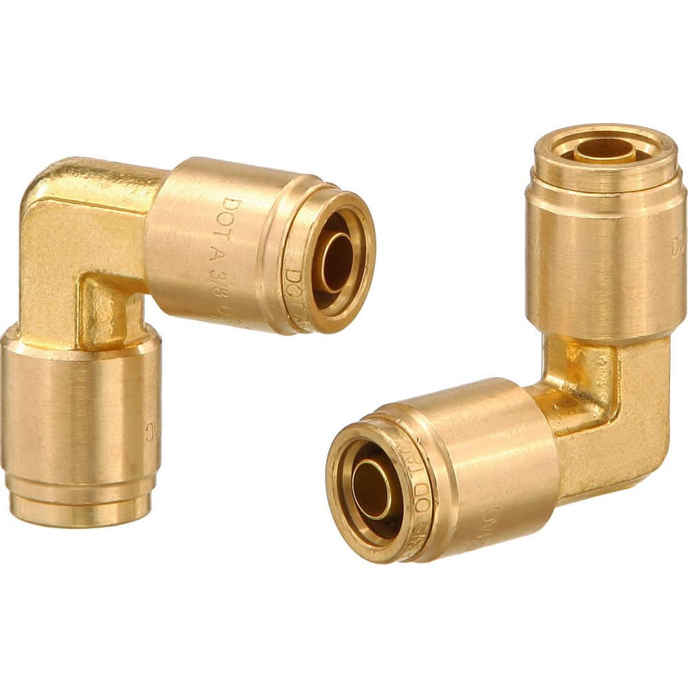 Metal Push-To-Connect Tube Fittings, Connection Type: Push-to-Connect , Material: Brass , Tube Outside Diameter: 1/4  MPN:PC65-DOT-4