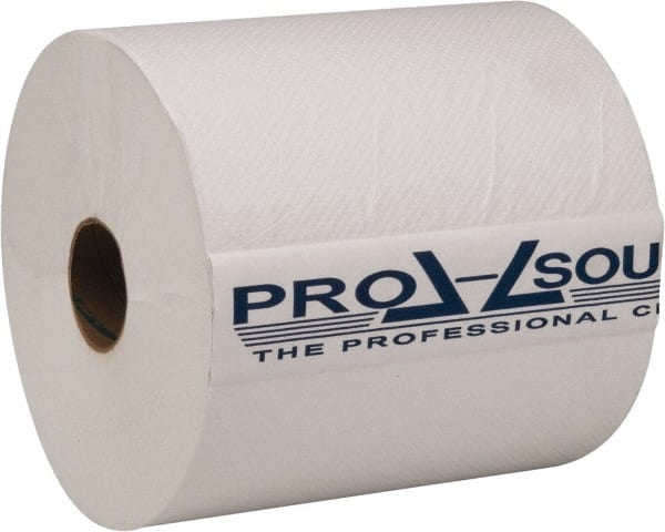 Paper Towels: Hard Roll, 12 Rolls, 1 Ply, Recycled Fiber, White MPN:75809954