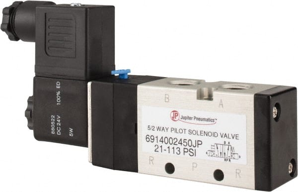 Stacking Solenoid Valve: Internal Pilot, 5-Way, 2 Position, Spring Return MPN:6914002450PRO