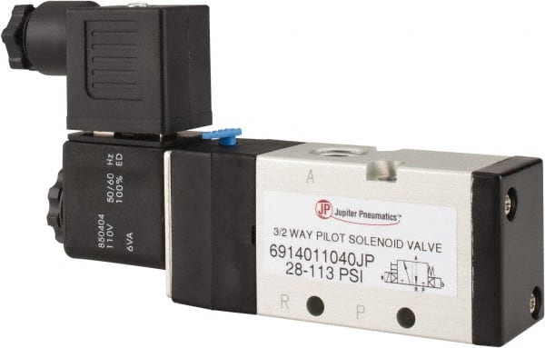 Stacking Solenoid Valve: Internal Pilot, 3-Way, 2 Position, Spring Return MPN:6914011040PRO