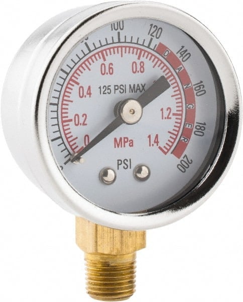 Pressure Gauge: 1-1/2