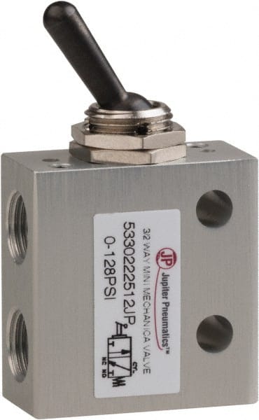 3 Way & 2-Position Air Valve: Toggle & Manual Actuator MPN:5330222512PRO