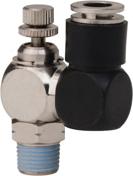 Air Flow Control Valve: Flow Control Offset Inline, 1/4